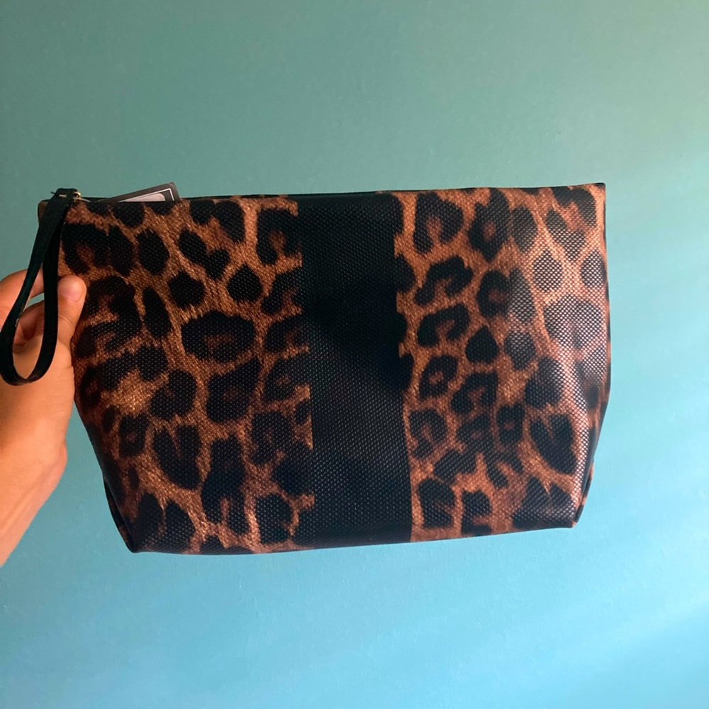 NWT Leopard Makeup Bag